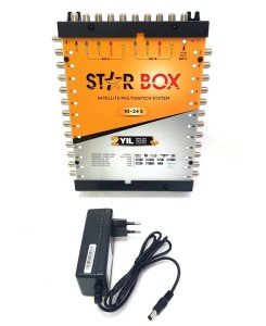 STARBOX 10-24 Sonlu Ledli Multiswitch Santral (Adaptör Dahil)