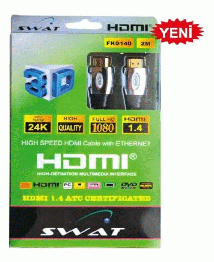 2 Metre HDMI Kablo v1.4 3D Uyumlu