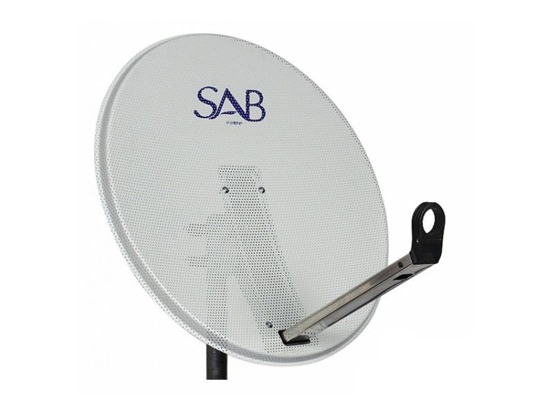 SAB 65cm Ofset Delikli Çanak Anten - Beyaz