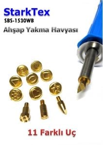 StarkTex SBS-15030WB Ahşap Yakma Havya Seti