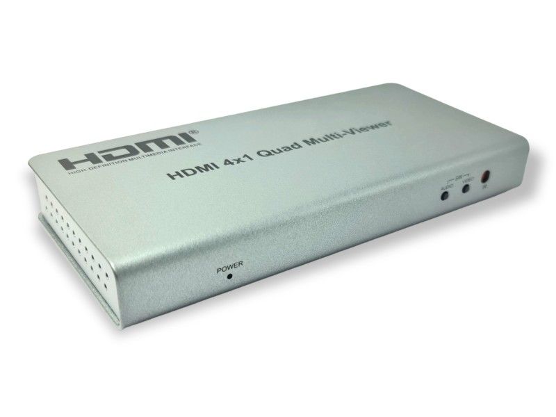 Multiviewer HDMI 4x1 – 4 Ingressi, 1 Uscita, 5 Modalità Di Visualizzazione, Commutazione Senza Interruzioni, Supporta 4K E 1080p, Telecomando Incluso, Per Sicurezza E Presentazioni