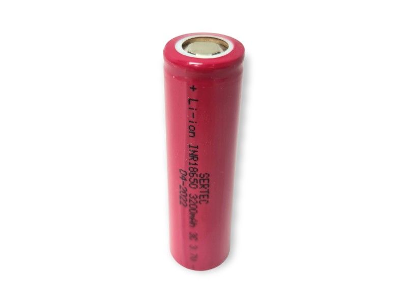 SERTEC 18650 3.7V 3200mAh 3C Lion Şarjlı Pil Başlıksız