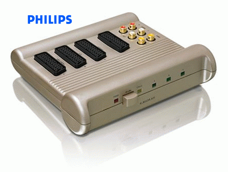 Philips SWV3574 3Yollu Otomatik Scart Çoklayıcı