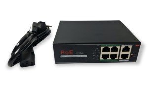 Avenir AV-H1064PLS 4 Port PoE Switch + 2 Port Uplink Gigabit