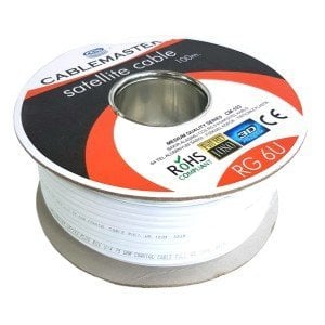 CableMaster RG6U4 Anten Kablosu 100Metre 64Tel