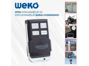 Weko OF04 Kodlanabilir - Kopyalanabilir Garaj Kumandası