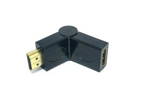 electroon HDMI Dişi-Erkek Ara Fiş L Tipi Oynar Başlı