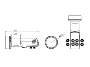 Inverto Essential Quattro Santral LNB 0,3dB 4K