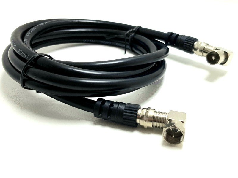 electroon 3Mt L Tipi F Konnektörlü Erkek Anten Fişli Kablo
