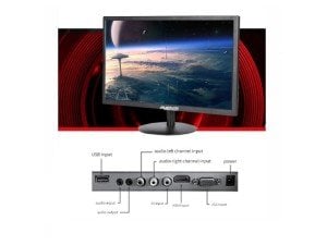 Avenir 19'' LED Monitör USB/HDMI/VGA Dahili Hoparlör