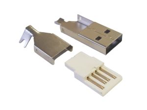 electroon USB A Erkek Lehimlenebilir Metal Soket