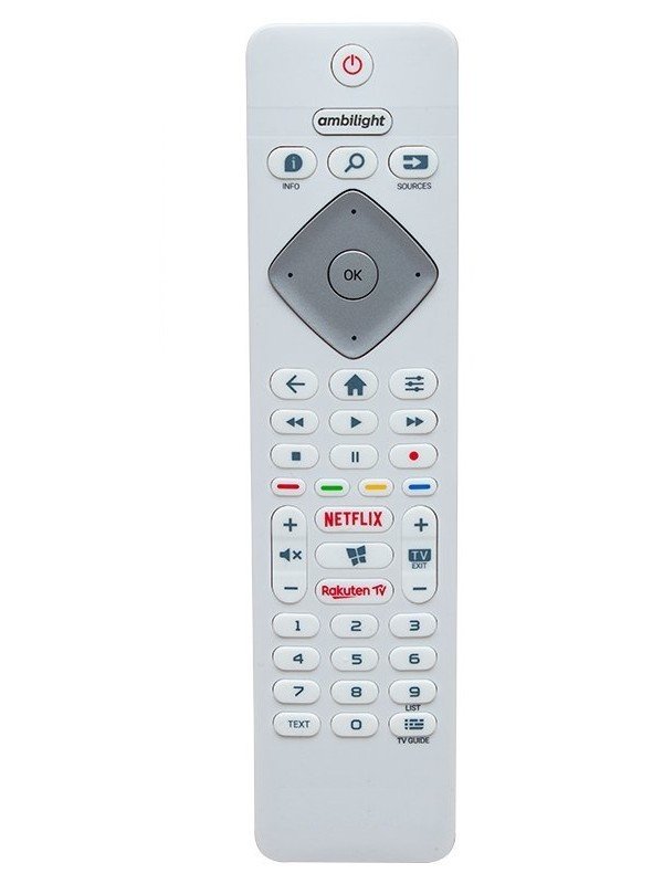 Philips Ambilight Netflix-Rakuten Tuşlu LED TV Kumanda Beyaz