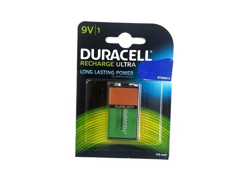 DURACELL 9Volt 170mAh Şarjlı Pil