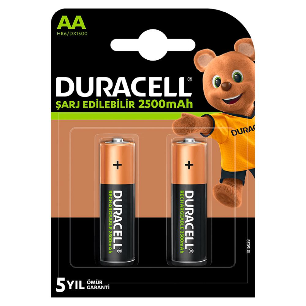 DURACELL 2500ma Şarjlı Kalem Pil AA