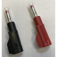 AF-BP 1022 Y Korumalı Jack 4mm Fiş Banan Erkek Kablo Tipi Kırmızı-Siyah Takım