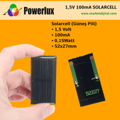 1,5Volt 100mA Solarcell (Solar Güneş Pili)