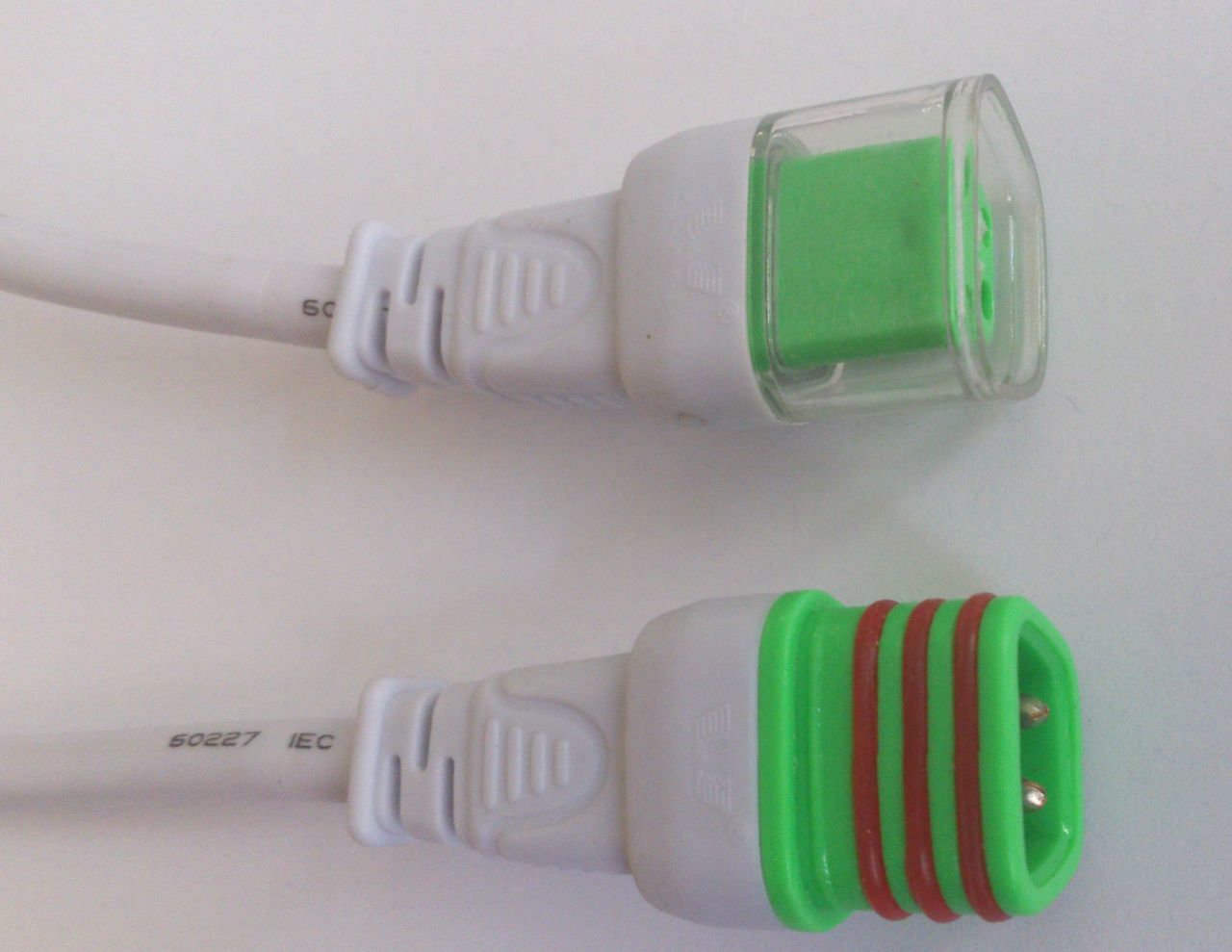 4lü IP67 Soketli Kablo Dişi Erkek Takım Plastik Yeşil
