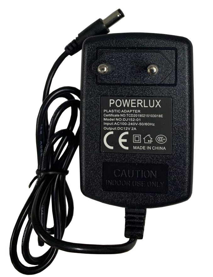 Powerlux 12V 2A Plastik Priz Tip Adaptör
