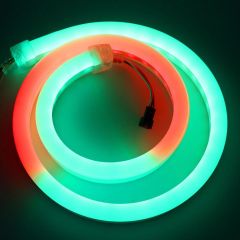 Kalın RGB Neon Led 220V 14x25mm T5 (50 Metre)