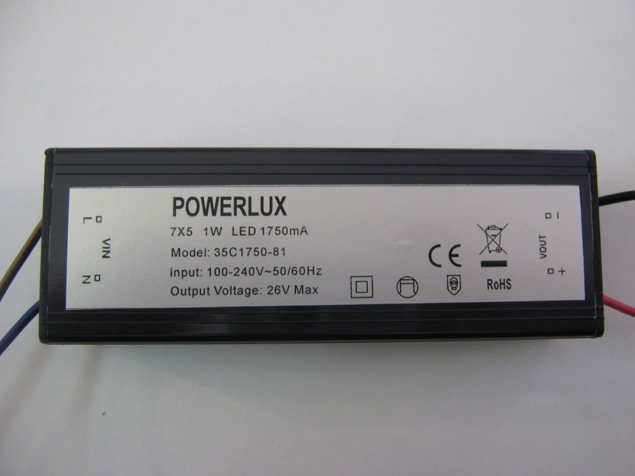 9-25volt 1750mA Powerlux AT35C1750-81
