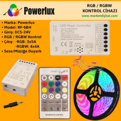 Powerlux RGB / RGBW Müzik Sese Duyarlı Kontrol Cihazı
