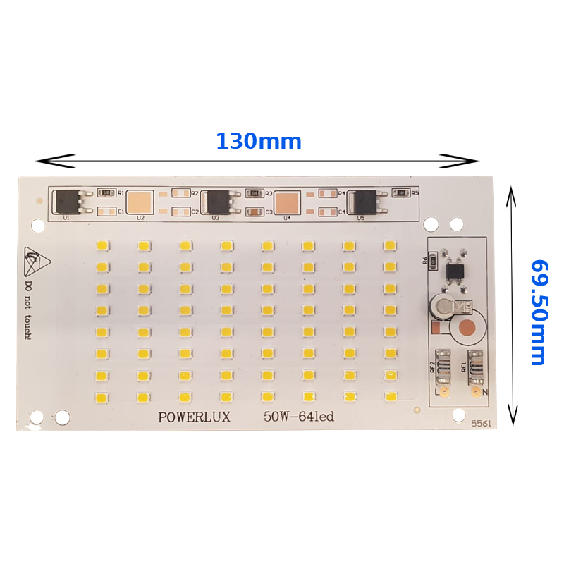 220V 50W SMD 2835 Ledli Hazır Projektör PCB