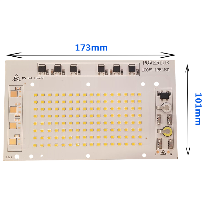 220V 100W SMD 2835 Ledli Hazır Projektör PCB