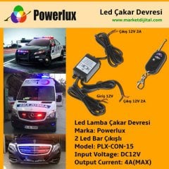 Powerlux Polis Çakar Devresi / Ledli Çakar PLX-CON-15