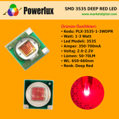Powerlux Smd 3535 Deep Red Led 1-3 Watt