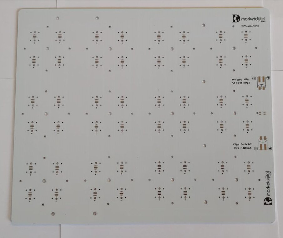 48 Led DJT-48-3535 Led Pcb 21,5x25,5cm