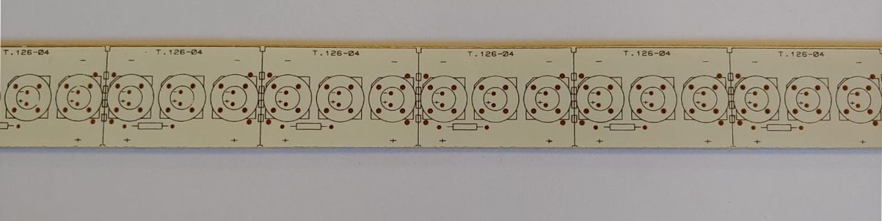 49,5x2,2cm 45 Led Flux - 5mm Led Pcb T.126-04