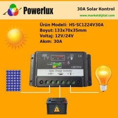 Solar Controller  (Solar Şarj Cihazı) 30 Amper