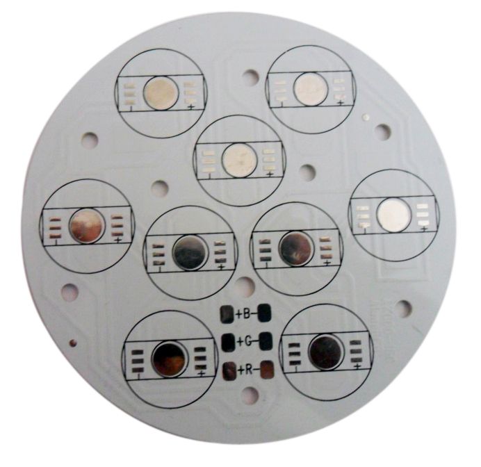 RGB Powerled İçin 9 lu Full RGB PCB 95mm