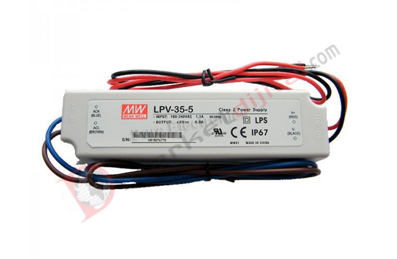 LPV-35-05 5 Volt 5 Amper IP67 Meanwell