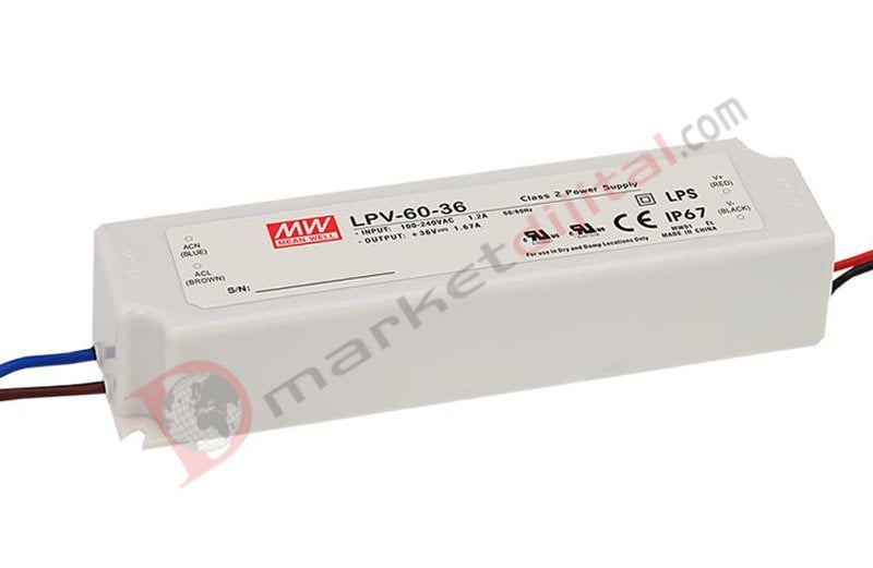 LPV-60-36 36 Volt 1.67 Amper IP67 Meanwell