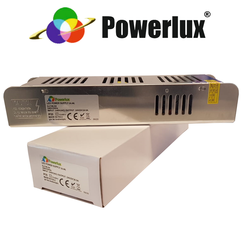 Powerlux 24V 8,5A 200W Slim Adaptör