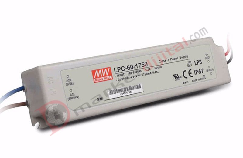 LPC-100-1750 29-58 Volt 1750 mA IP67 Meanwell