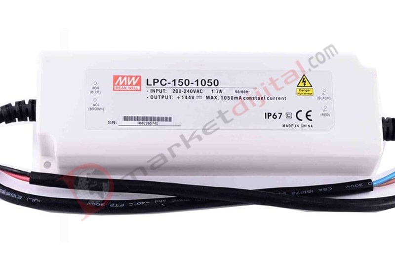 LPC-150-1050 72-144 Volt 1050 mA IP67 Meanwell