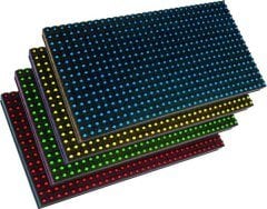 P10 Panel Dip Led - Kayan Yazı Paneli 16x32 Mavi