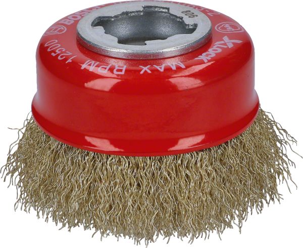 Bosch - X-LOCK - Clean Serisi Metal İçin Saçaklı Pirinç Tel Fırça 70*0,3 mm 2608620730