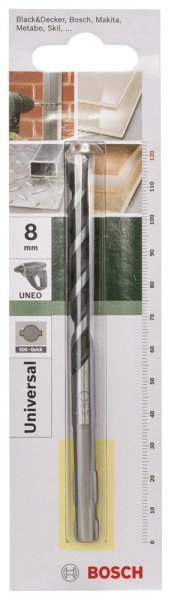 Bosch - SDS-Quick, Uneo için Çok Amaçlı Matkap Ucu 8*120 mm 2609256916
