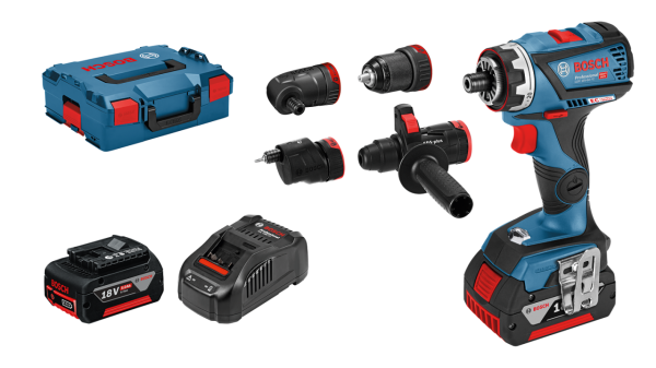 Bosch GSR 18V-60 FC 5 Ah Çift Akülü Delme/Vidalama - L-boxx Çantalı 06019G7100