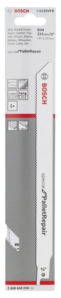 Bosch - Special for Serisi Palet Tamiri için Panter Testere Bıçağı S 1125 VFR 5'li 2608658036