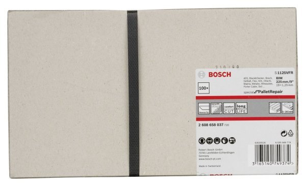 Bosch - Special for Serisi Palet Tamiri için Panter Testere Bıçağı S 1125 VFR 100'lü 2608658037