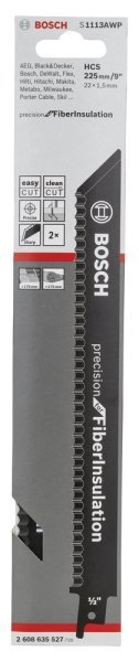 Bosch - Precision for Serisi Elyaflı Yalıtım Malzemeleri için Panter Testere Bıçağı S 1113 AWP 2608635527