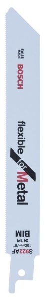 Bosch - Flexible Serisi Metal için Panter Testere Bıçağı S 922 AF - 5'li 2608656013