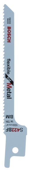 Bosch - Flexible Serisi Metal için Panter Testere Bıçağı S 422 BF - 5'li 2608656253