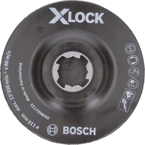 Bosch - X-LOCK - SCM Merkez Delikli Taban 115 mm 2608601723