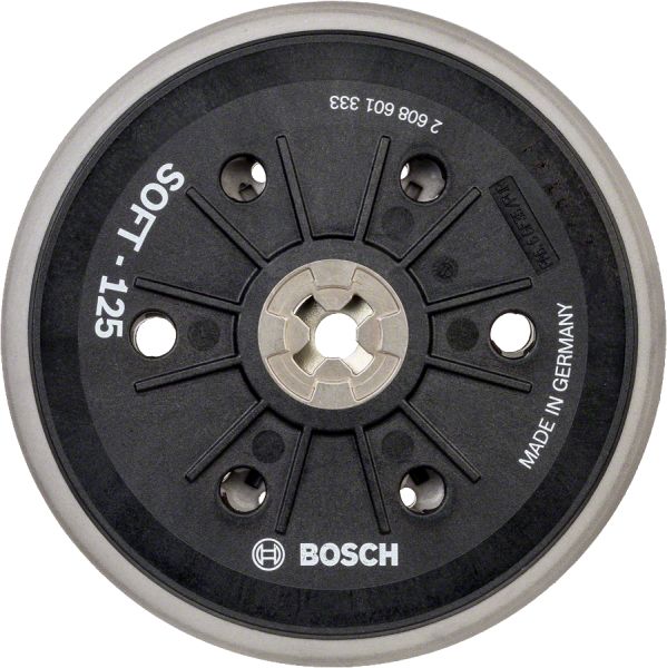 Bosch - 125 mm 5 16'' Çok Delikli Zımpara Tabanı Yumuşak 2608601333