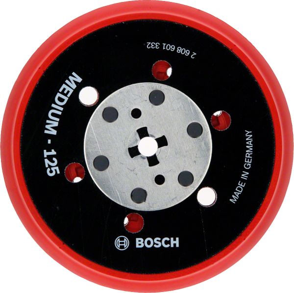 Bosch - 125 mm 5 16'' Çok Delikli Zımpara Tabanı Orta 2608601332